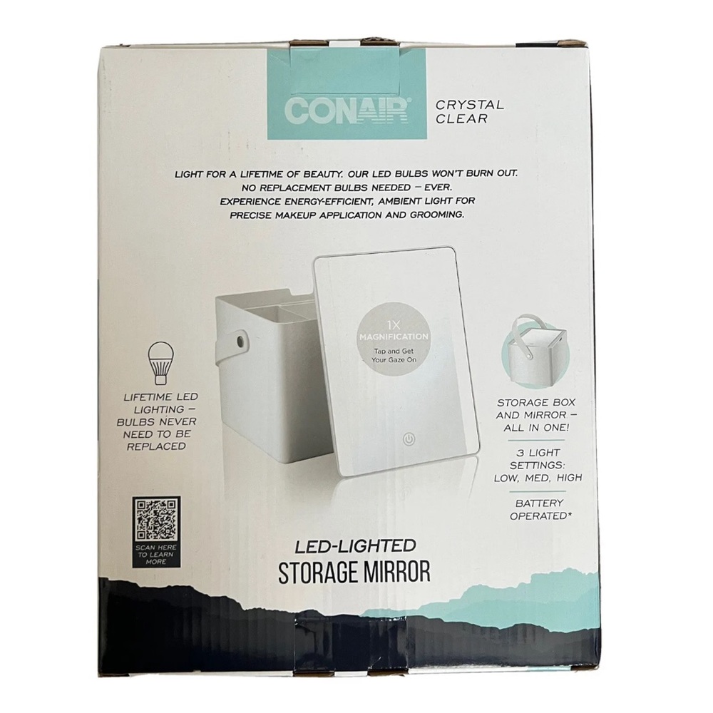 Conair - Crystal Clear LED Makeup Storage Case - Mirror - Picture 7 of 7